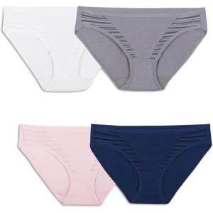 imageFruit of the Loom Womens Breathable Underwear Retired ColorsCoolblend  Bikini  4 Pack  Colors May Vary