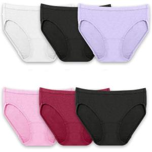 imageFruit of the Loom Womens Breathable Underwear Retired ColorsCotton Mesh  Bikini  6 Pack  Colors May Vary