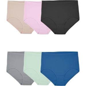 imageFruit of the Loom Womens Breathable Underwear Retired ColorsCotton Mesh  Brief  6 Pack  Colors May Vary