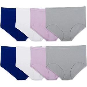 imageFruit of the Loom Womens Breathable Underwear Retired ColorsCotton Mesh  Brief  8 Pack  Colors May Vary