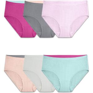 imageFruit of the Loom Womens Breathable Underwear Retired ColorsMicro Mesh  Low Rise Brief  6 Pack  Colors May Vary