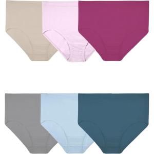 imageFruit of the Loom Womens Plus Size Underwear Briefs Designed to Fit Your CurvesBrief  Cotton Mesh  Colors May Vary