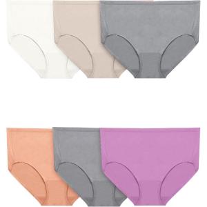 imageFruit of the Loom Womens Plus Size Underwear Briefs Designed to Fit Your CurvesBrief  Cotton Stretch  Colors May Vary