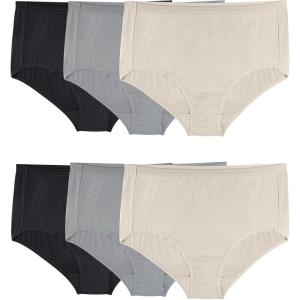 imageFruit of the Loom Womens Plus Size Underwear Briefs Designed to Fit Your CurvesBrief  Microfiber  Colors May Vary
