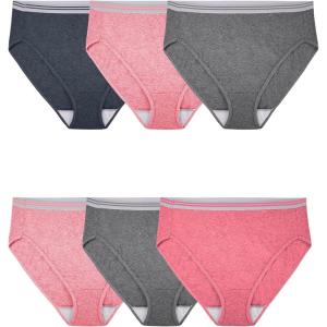 imageFruit of the Loom Womens Plus Size Underwear Briefs Designed to Fit Your CurvesHi Cut  Cotton  Colors May Vary