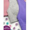 imageFruit of The Loom Girls Seamless Stretch Sports BraBz LilacLilasLight Grey Heather