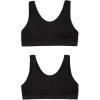 imageFruit of The Loom Girls Seamless Stretch Sports BraNeon PinkBlack HueGrey Heather