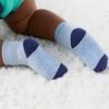imageFruit of the Loom All Weather Baby ampamp Toddler Socks  Cotton Crew Socks with Grips for Boys Girls and UnisexBlue