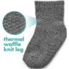 imageFruit of the Loom All Weather Baby ampamp Toddler Socks  Cotton Crew Socks with Grips for Boys Girls and UnisexBlue