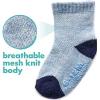 imageFruit of the Loom All Weather Baby ampamp Toddler Socks  Cotton Crew Socks with Grips for Boys Girls and UnisexBlue