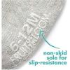 imageFruit of the Loom All Weather Baby ampamp Toddler Socks  Cotton Crew Socks with Grips for Boys Girls and UnisexGrey