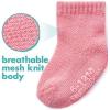 imageFruit of the Loom All Weather Baby ampamp Toddler Socks  Cotton Crew Socks with Grips for Boys Girls and UnisexPink