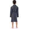 imageFruit of the Loom Boys Classic Waffle RobeMonument Grey