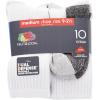 imageFruit of the Loom Boys Dual Defense Crew Socks 10 PackWhite