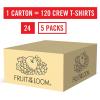 imageFruit of the Loom Boys Eversoft Cotton Undershirts T Shirts ampamp Tank TopsT Shirt  Boys  120 Pack  White