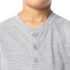 imageFruit of the Loom Boys Long Sleeve Jersey Henley Top and Fleece Pant Sleep Pajama SetGrey HeatherGreenNavy