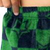 imageFruit of the Loom Boys Long Sleeve Jersey Henley Top and Fleece Pant Sleep Pajama SetGrey HeatherGreenNavy