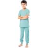 imageFruit of the Loom Boys Relaxing Comfort Loose Fit 2Piece Pajama SetAquarium Green