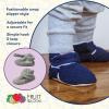 imageFruit of the Loom Cozy Thermal Wrap Booties with NonSkids for Baby Girls Boys UnisexGrey Jersey