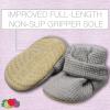 imageFruit of the Loom Cozy Thermal Wrap Booties with NonSkids for Baby Girls Boys UnisexGrey Waffle