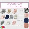 imageFruit of the Loom Cozy Thermal Wrap Booties with NonSkids for Baby Girls Boys UnisexPink Waffle