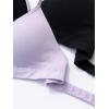 imageFruit of the Loom Girls 2Pack Seamless Soft Cup Bras  Lightweight ampamp Gentle SupportLilac WhisperBlack Hue