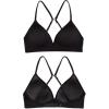 imageFruit of the Loom Girls 2Pack Seamless Soft Cup Bras  Lightweight ampamp Gentle SupportLilac WhisperBlack Hue