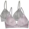 imageFruit of the Loom Girls 2Pack Seamless Soft Cup Bras  Lightweight ampamp Gentle SupportMulti LeoGrey Heather
