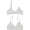 imageFruit of the Loom Girls 3Pack Cotton Convertible Bralette  Adjustable ampamp VersatileGrey HeatherWhiteBlack Hue