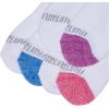 imageFruit of the Loom Girls Everyday Essential Soft Cushion SocksWhite WColored Heel Toe