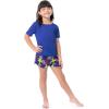 imageFruit of the Loom Girls Getaway Loose Fit 4Piece Pajama SetFuchsiaRetro Floral