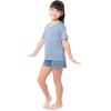 imageFruit of the Loom Girls Getaway Loose Fit 4Piece Pajama SetUrban BlueGeo Zag