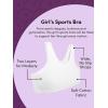 imageFruit of the Loom Girls Multi Cotton BuiltUp Stretch Sports Bra Available in 6 PacksAruba BlueHyacinthCornflower BlueLight NudeWhiteBlack