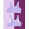 imageFruit of the Loom Girls Multi Cotton BuiltUp Stretch Sports Bra Available in 6 PacksAruba BlueHyacinthCornflower BlueLight NudeWhiteBlack