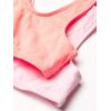 imageFruit of the Loom Girls Multi Cotton BuiltUp Stretch Sports Bra Available in 6 PacksElectric CoralBlackGreyWhiteSandKitty Pink 6pack