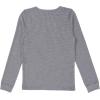 imageFruit of the Loom Girls Premium 2Pack Thermal Waffle Crew TopBlackHeather Greystone