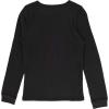 imageFruit of the Loom Girls Premium 2Pack Thermal Waffle Crew TopBlackHeather Greystone