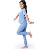 imageFruit of the Loom Girls Relaxing Comfort Loose Fit 2Piece Pajama SetUrban Blue