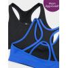 imageFruit of the Loom Girls Stay Dry Racerback Sports BraDazzling BlueBlack Hue