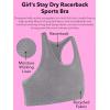 imageFruit of the Loom Girls Stay Dry Racerback Sports BraDazzling BlueBlack Hue