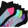 imageFruit of the Loom Little Girls 10 Pair No Show SocksBlack Assorted