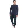 imageFruit of the Loom Matching Holiday Family Sleep Pajama Set for Women Men and KidsNavyGreen Plaid