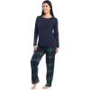 imageFruit of the Loom Matching Holiday Family Sleep Pajama Set for Women Men and KidsNavyGreen Plaid