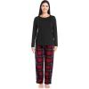 imageFruit of the Loom Matching Holiday Family Sleep Pajama Set for Women Men and KidsRedRed Plaid