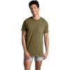 imageFruit of the Loom Mens Tee Undershirts Moisture Wicking ampamp Tag Free Short Sleeve Pocket TShirtsAssorted Earth Tones  6 Pack  Pocket