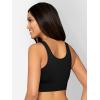 imageFruit of the Loom Womens 360 Stretch Longline Sport Comfortable Wireless Bras Seamless FullCoverage for a Natural ShapeBlackWhiteGrey Heather