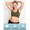 imageFruit of the Loom Womens 360 Stretch Longline Sport Comfortable Wireless Bras Seamless FullCoverage for a Natural ShapeDesert DuskOlive NightBlack