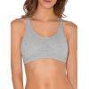 imageFruit of the Loom Womens Adjustable Shirred Front Racerback Sports Bra Multi Pack OptionsMint ChipWhiteGrey Heather