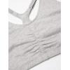 imageFruit of the Loom Womens Adjustable Shirred Front Racerback Sports Bra Multi Pack OptionsMint ChipWhiteGrey Heather