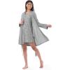 imageFruit of the Loom Womens Beyondsoft Sleep Chemise and Robe SetLight Grey Heather